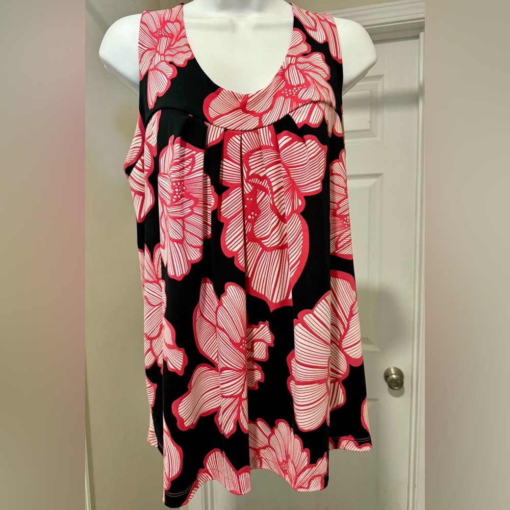Rafaella Sleeveless Floral Blouse